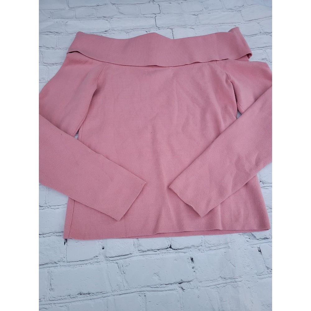 Sweater cow neck, size‎ (L) color pink, by Loft , preppy, mod, classy, modern,